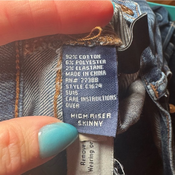 MADEWELL Distressed High Riser Skinny Jeans Size 24 - Picture 10 of 11